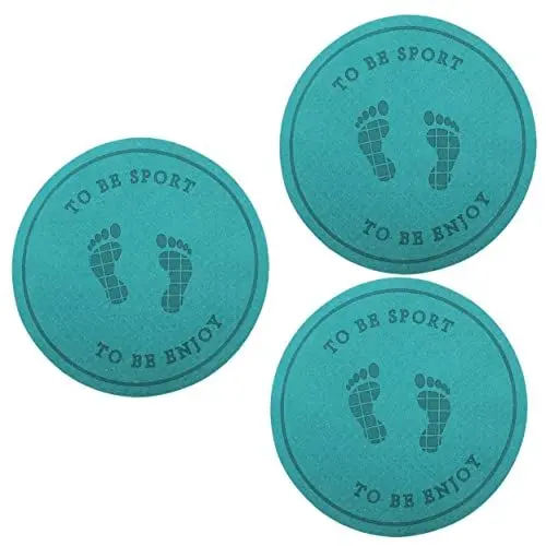 Produktbild: POPETPOP 3St Sprungmatte gymnastikmatten gymnastics mat yoga mat yogapad Outdoor gepolsterte Matte rutschfeste yogamatte Trainingsmatte für den Haushalt tragbares Sprungbrett tpe Dark Green