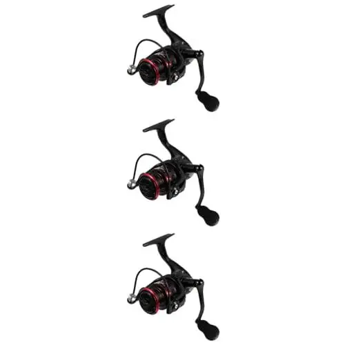 Produktbild: POPETPOP 3 STK Angelrolle Angelspule Angelausrüstung Rollen zum Eisangeln Links rechts austauschbar Links rechts auswechselbarer Spinner elektrisch Wickelmaschine Eva