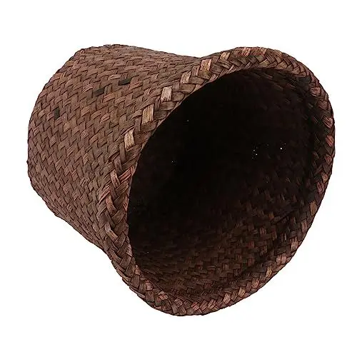 Produktbild: POPETPOP 3stücke Seegras Blumentopf Aus Geflochtenem Material Dekorativer Pflanztopf Für Balkon Und Innenräume Vielseitig Einsetzbarer Aufbewahrungskorb Für Pflanzen Und Deko Antike