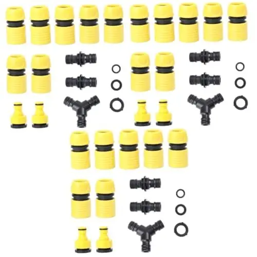 Produktbild: POPETPOP 3 Sätze 39 Stück Schnellkupplungsset Wasserhahn Adapter gewindebohrer Adapter Wasserpfeife für Konverter Gartenschlauchanschluss Adapter für Bewässerungsanschluss