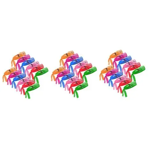 Produktbild: POPETPOP 3 Sätze Ninja-Stirnband Wendbares Krieger-Stirnband Wiederverwendbares Karate-Stirnband Ninja-stirnbänder Wiederverwendbares Japanisches Stirnband Sieg Stirnband Stoff 12 Stück * 3