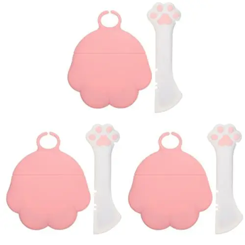 Produktbild: POPETPOP 3 Sets Sichere Dose Deckel Multifunktional Deckel für Hundedosen Mehrere Katzen mit Haustierfutter Universell Entzückend Tragbar Löffel Schaufel-Set Spülmaschine Und