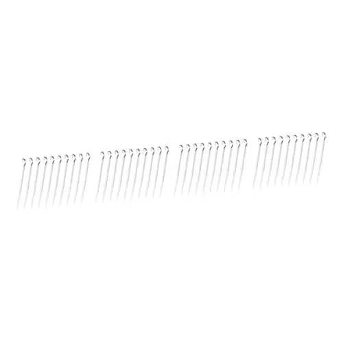 Produktbild: POPETPOP 40 Stk Grillhaken grillschrank grillüberdachung Grillrost grill matte grill unterlage grill termometer grillkorb bratwanne Camping anschließen Gemüsespieße Metall Fleischspieße 304