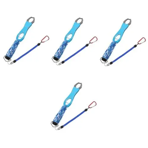 Produktbild: POPETPOP 4 Stück Angelhakenentferner angeln fishing verschleißfester Drahtschneider Angelwerkzeug verschleißfeste Fischschere professioneller Drahtschneider Haupt Angelzange Kabel Angelclip