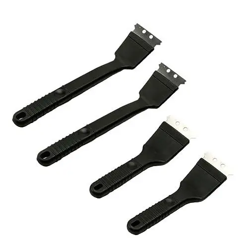 Produktbild: POPETPOP 4stücke Teiliges Grill-reinigungsset Aus Edelstahl Hochwertige BBQ Bürsten Für Effektive Reinigung Von Grillrosten Leicht Und Tragbar Für Gas Und Holzkohlegrills