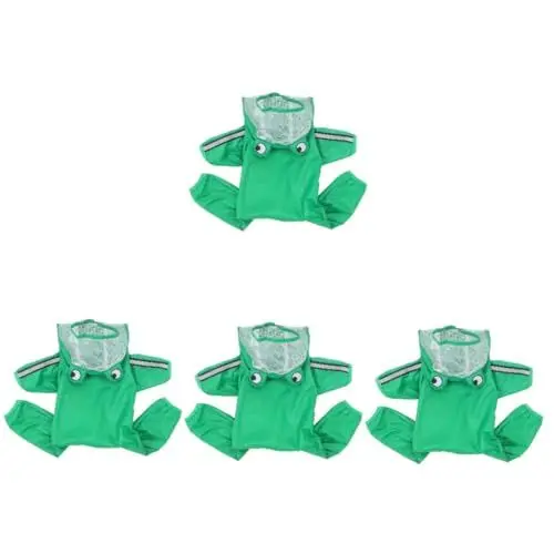 Produktbild: POPETPOP 4 Stück Wasserdichter Hunderegenmantel Hunde regencape Hunde Regenmantel Hunderegenkleidung Hunderegenponcho Regenmäntel Regenjacke Hundeponcho Regenmantel für Haustiere Polyester