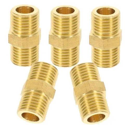 Produktbild: POPETPOP 5 Stücke 1/4 Schlauchadapter für Wasser und Gasanschlüsse Hochdruckreiniger Schlauchverbinder Auslaufsichere Armaturen für Schlauchreparatur und Sanitärbedarf
