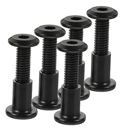 Produktbild: POPETPOP 5sätze Schrauben Mit Senkkopf Und Barrel-mutter Aus Rostfreiem Stahl Pulverbeschichtet Für Verbindung Und Fixierung in Heimwerkerarbeiten Lederhandwerk Und Bekleidungsherstellung