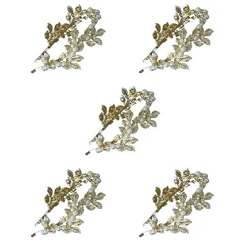 Produktbild: POPETPOP 5st Haarschmuck Göttin Lorbeerblatt Brautjungfer Zinklegierung