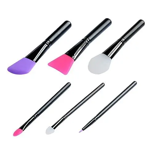 Produktbild: POPETPOP 6St Gesichtsmaskenbürste aus Silikon kosmetikpinsel makeup brushes Schönheitspinsel make-up-pinsel masken pinsel Silikon-Gesichtsmaskenpinsel Silikon-Gesichtsmaskenbürste Werkzeug