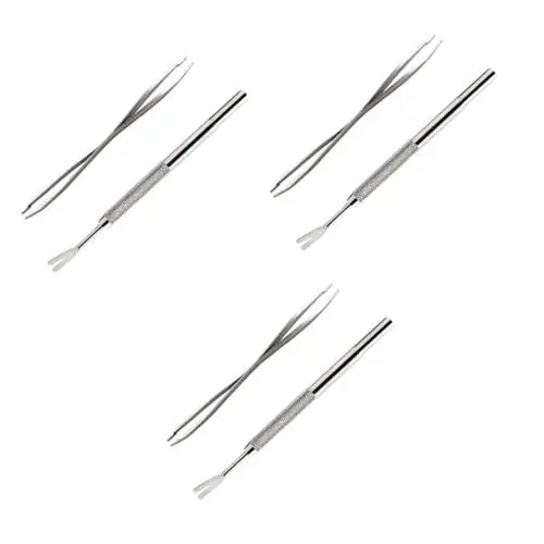 Produktbild: POPETPOP 6 STK Zeckenentferner Pinzette Und Entferner-kit Haustier Rostfreier Stahl