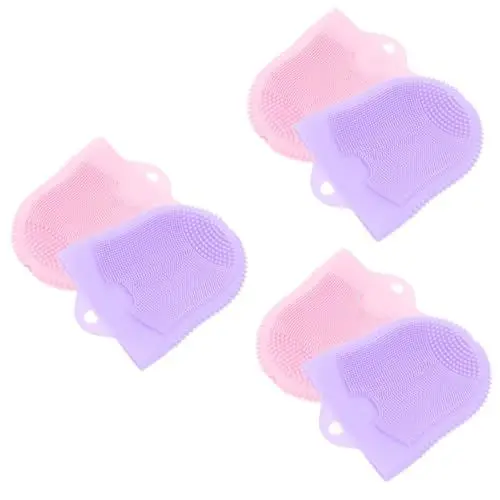 Produktbild: POPETPOP 6stücke Gesichtsreinigungsbürsten Für Sanfte Hautpflege Weiche Exfoliatoren Tiefenreinigung Und Massage Für Hauttypen Tragbar Und Leicht