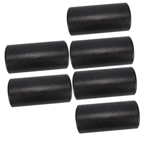 Produktbild: POPETPOP 6 Stk Yoga-säule Yogarolle Aus Schaumstoff Runde Schaumstoffrolle Muskelmassagegerät Für Tiefengewebe Muskelregenerations-massagegerät Semi-yoga-stein Yoga-zylinder Epp Black