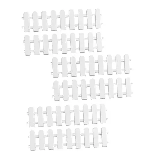 Produktbild: POPETPOP Elegante Dekorative Zäune Für Den Garten 6 Stück Hofzaun Runde Spitzen Für Haustierbarriere