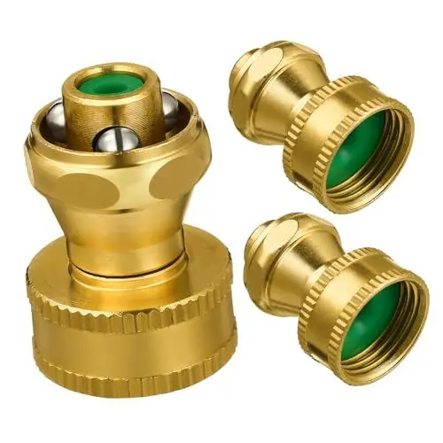 Produktbild: POPETPOP 9 Stk Sprinklerkopf Gartenschlauchanschlüsse Kehrmaschine Sprühdüse Wasserschlauchtülle Schlauchtülle aus Messing Powerdüse für Schlauch AUTOWÄSCHE Spritzgerät