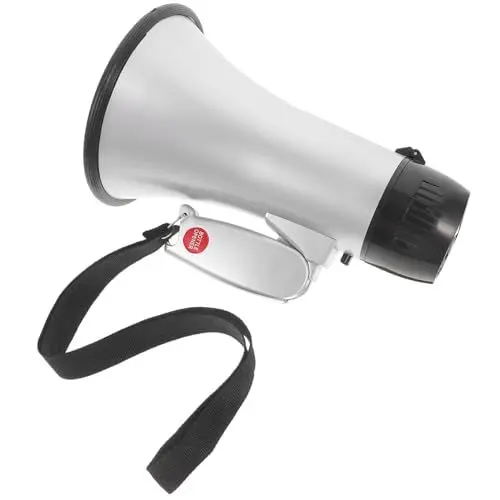 Produktbild: POPETPOP Anfeuerungsgerät Kleines Megafon Aus Kunststoff Tragbares Megafon Für Sport Und Party Praktisches Bullhorn Für Klare Kommunikation
