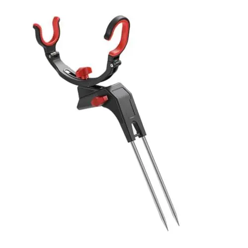 Produktbild: POPETPOP Angelständer Bank Angelrutenständer Gerät Verbesserte Rutenhalter Angelrute Mit Halter Angelrutenstangenhalter Verstellbarer Stangenständer Angelruten Angelrutenständer Bodennylon