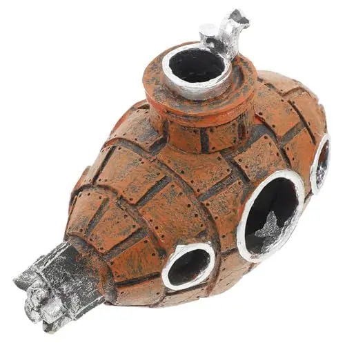 Produktbild: POPETPOP Unterwasser-landschaftsdekoration U-Boot-Aquarium-Ornament Robuste Harz-skulptur Für Aquarium-