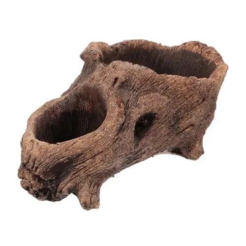 Produktbild: POPETPOP Blumentopf Aus Holzimitat Pflanzgefäß Aus Baumrinde Baumstumpf-pflanztopf Pflanzgefäß Aus Beton Pflanzgefäß Aus Künstlichem Treibholz Saftiger Pflanzer Zement Persönlichkeit Wurzel