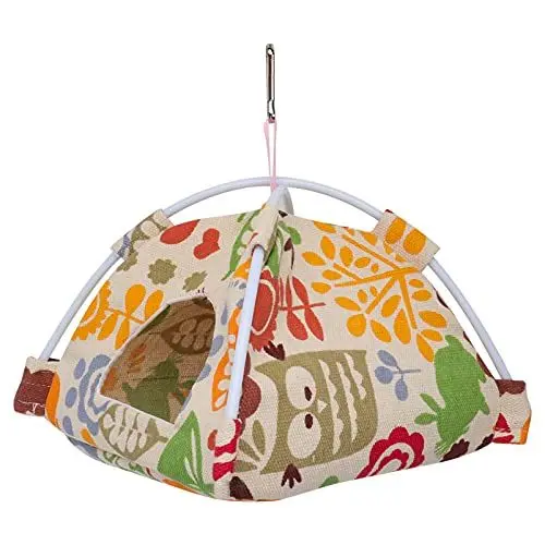 Produktbild: POPETPOP Für Zucht Papageien Bett Mit Bequem Hamster Garten Nymphensittich Sonnenblumen Hängematte Musterständer Sonstiges Schlicht Tauben Wellensittiche Kleiner