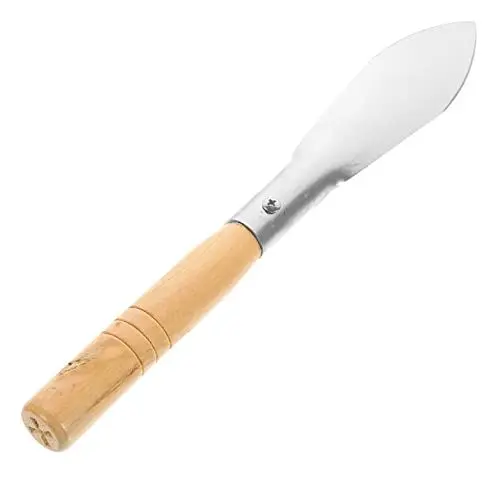 Produktbild: POPETPOP Kleine Gartenschaufel Aus Edelstahl Mit Holzgriff Robuste Handwerkzeuge Für Gartenpflege Pflanzen Und Umpflanzen Für Enge Räume Und Unterwegs