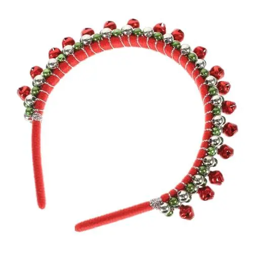 Produktbild: POPETPOP Buntes Glöckchen-stirnband Breites Band Weihnachtsparty-stirnband Festliches Dekoratives Haar-accessoire Für Frauen