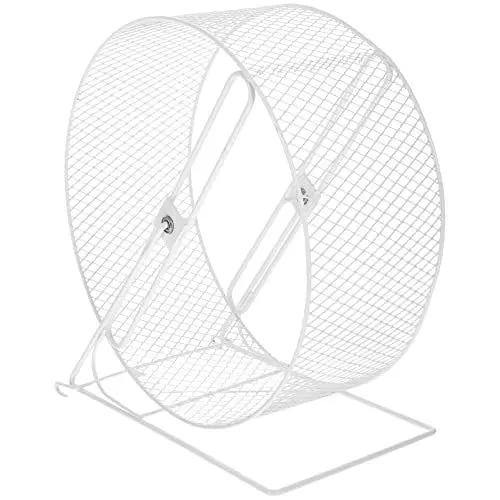 Produktbild: POPETPOP Hamsterrad, 26cm Laufrad Hamster Leises Metall Nager Hamsterrad Hamsterlaufrad für Mouse, Chinchillas, kleine Haustiere