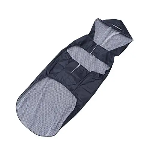 Produktbild: POPETPOP Hunderegenmäntel Extragroßer Welpenponcho Reflektierende Haustier-Regenjacke Mit Kapuze Für Umfassende Pflege