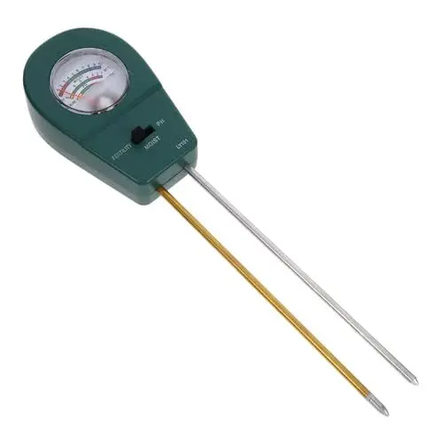 Produktbild: POPETPOP Intelligenter Bodendetektor Außentemperaturtester Temperaturanzeige für die Kompostierung pH-Bodentester Pflanzenwassermesser zimmerpflanzen gartenerde Tester ph Tester Erde pp