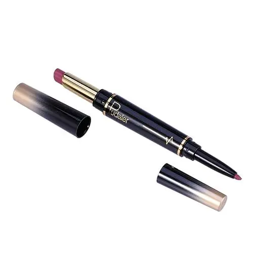 Produktbild: POPETPOP Matte Lippenkonturenstift Doppelseitige Lipsticks Lippenstift Kosmetik Rotieren