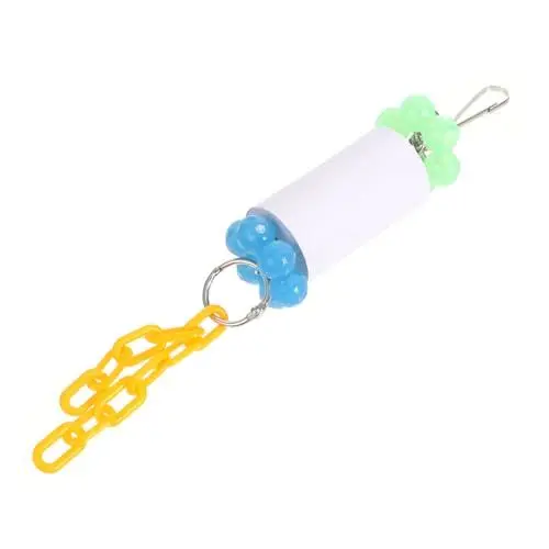 Produktbild: POPETPOP Papagei Hühnerfutter Meerschweinchenkäfig Vogel Papageien Papageienfutter Bird Toys Vogelspielzeug Haustier Papagei hängendes Papagei-Schleif-Anhänger Plastik