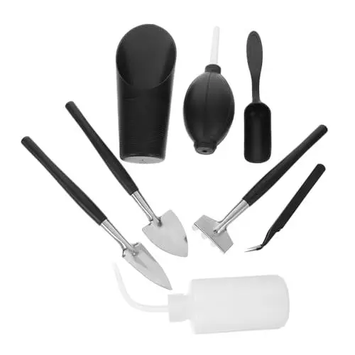 Produktbild: POPETPOP Gartenwerkzeug-Set 8-teilig Zum Bepflanzen Von Blumen Inkl Umpflanzwerkzeug Und Gießflasche
