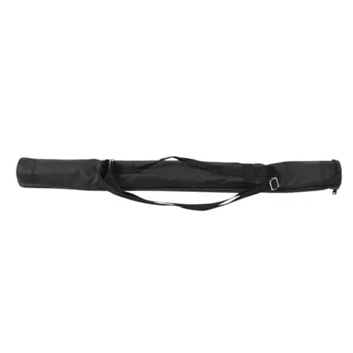 Produktbild: POPETPOP Stick-bag-rucksack Softballschlägerschutz Etuis Für Billardqueues Stock Aufbewahrungstasche Baseballschlägerträger Tasche Für Wanderstöcke Golfschläger-abdeckung Black Leder