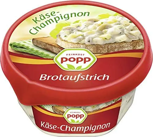 Produktbild: Popp Brotaufstrich Käse-Champignon, 150 g