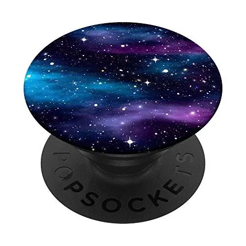 Produktbild: PopSockets Cellphone Pop Out Holder Galaxy Space Cool Blue Nebula Black PopSockets PopGrip: Ausziehbarer Sockel und Griff für Handys/Tablets mit Tauschbarem Top