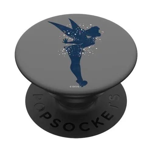 Produktbild: PopSockets Disney Peter Pan Tinkerbell Americana Shadow PopSockets PopGrip: Ausziehbarer Sockel und Griff für Handys/Tablets mit Tauschbarem Top