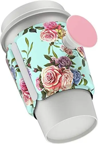 Produktbild: PopSockets Dosenhalter und austauschbare Griffe - Slim Can - Retro Wild Rose