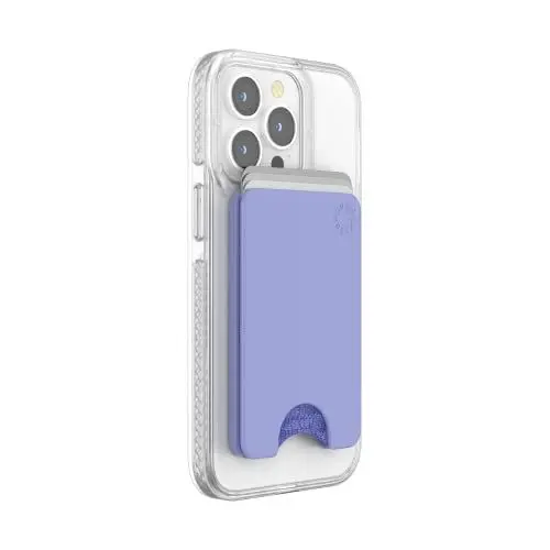 Produktbild: PopSockets Minimalistische schlanke Telefonbrieftasche, Telefonkartenhalter, kabellos aufladbar, Brieftasche ohne Griff kompatibel mit MagSafe - Deep Periwinkle