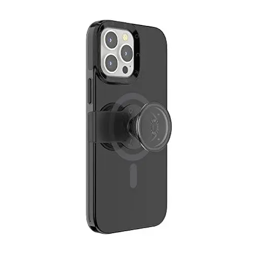 Produktbild: PopSockets: PopCase Kompatibel mit Magsafe - Hülle für iPhone 13 mit Abnehmbarem PopGrip Slide Sockel und Griff mit Austauschbarem Top - Black