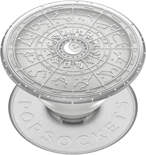 Produktbild: PopSockets: PopGrip Plant - Ausziehbarer Sockel und Griff aus Pflanzlichen Materialien mit Austauschbarem Oberteil für Smartphones und Tablets - Translucent Star Signs