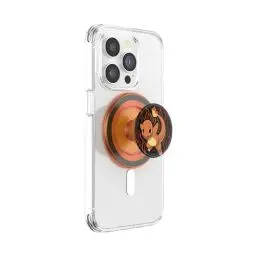 Produktbild: PopSockets: PopGrip Round für MagSafe - Inklusive Adapterring für MagSafe - Ausziehbarer Sockel und Griff mit einem Austauschbarem Top für Smartphones und Hüllen - Pokémon - Charmander Flame