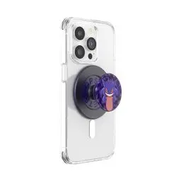 Produktbild: PopSockets: PopGrip Round für MagSafe - Inklusive Adapterring für MagSafe - Ausziehbarer Sockel und Griff mit einem Austauschbarem Top für Smartphones und Hüllen - Pokémon - Ghost Gengar