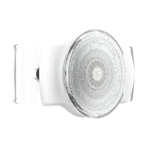 Produktbild: PopSockets: PopGrip Slide Stretch Antihaft-Telefonständer und -Griff mit eckigen Kanten und einem austauschbaren Top - Kompatibel mit den meisten Smartphones - Clear Glitter Silver