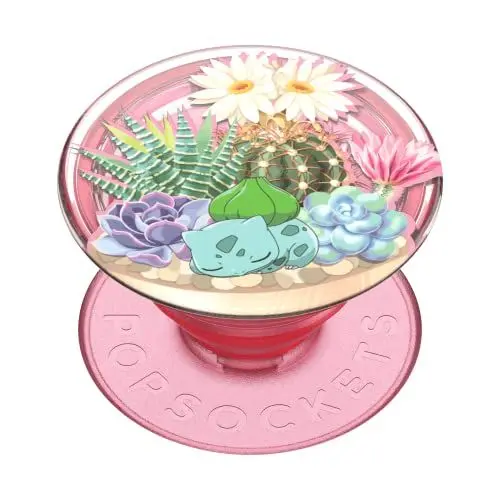 Produktbild: PopSockets: PopGrip - Ausziehbarer Sockel und Griff mit einem Austauschbarem Top für Smartphones und Tablets - Pokémon - Bulbasaur Terrarium