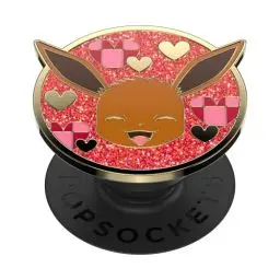 Produktbild: PopSockets: PopGrip - Ausziehbarer Sockel und Griff mit einem Austauschbarem Top für Smartphones und Tablets - Pokémon - Eevee XOXO Enamel