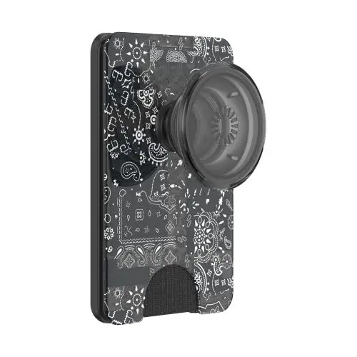 Produktbild: PopSockets: PopWallet+ für MagSafe - Kartenhalter mit integriertem austauschbarem PopTop für Smartphones und Hüllen - Bandana