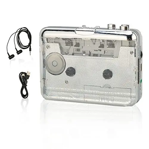 Produktbild: Portable Cassette Player with Headphone, Cassette Tape to MP3 Converter, Walkman Cassette Tape Player, Cassette Recorder FM Radio Stereo with Speaker, Audio Music Cassette Converter