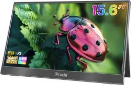 Produktbild: Portable Monitor, 15.6 Inch Mobiler Monitor, FHD 1080P Tragbarer Monitor mit Lautsprecher, Portabler PC Monitor Laptop Bildschirm Erweiterung USB C Zweiter Bildschirm für Laptop Gaming Switch/Xbox