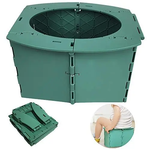Produktbild: Portable Toilette, Faltbar Toiletteneimer Reisetoilette, Outdoor Toilettenstuhl Klappbar Camping, Klappstuhl Toilette Für Kinder Von 1-5 Jahren