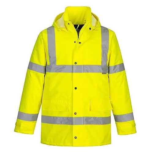 Produktbild: Portwest S460 Wasserdichte Komfort Hi-Vis Winter-Verkehrsjacke Gelb, XL